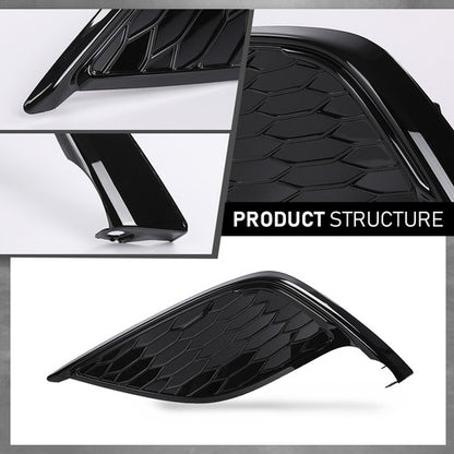 Solid Spare Fit For 21-24 Toyota Camry SE XSE Front Bumper Insert Fog Light Cover Left Side