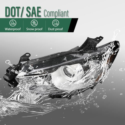 Solid Spare Halogen Projector Headlights Assembly Fit For 2013-2016 Mazda CX-5 Left Side