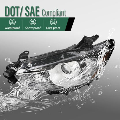 Solid Spare Halogen Projector Headlights Assembly Fit For 2013-2016 Mazda CX-5 Left Side