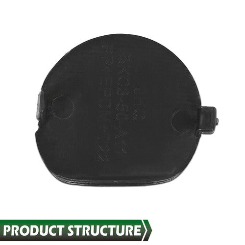 Solid Spare Fit For 2014 2015 2016 Mazda 3 Front Bumper Bracket Tow Eye Hook Cover Cap Black