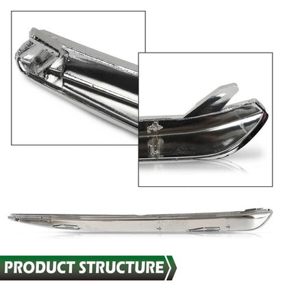 Solid Spare Fit For 2015-2020 Chevrolet Tahoe Suburban Front Bumper Trim Molding Left+Right