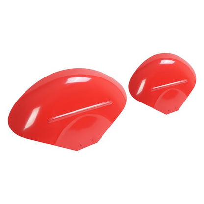 Solid Spare Red Steel 2 Fenders With Brackets Fits Massey Ferguson TO20 TO30 TO35 20C 30B