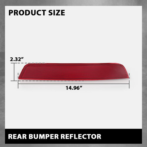 Solid Spare Rear Bumper Reflector Fit For 2010 2011 2012 Mercedes-Benz GL350 GL450 GL550