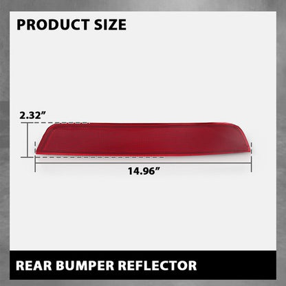 Solid Spare Rear Bumper Reflector Fit For 2010 2011 2012 Mercedes-Benz GL350 GL450 GL550