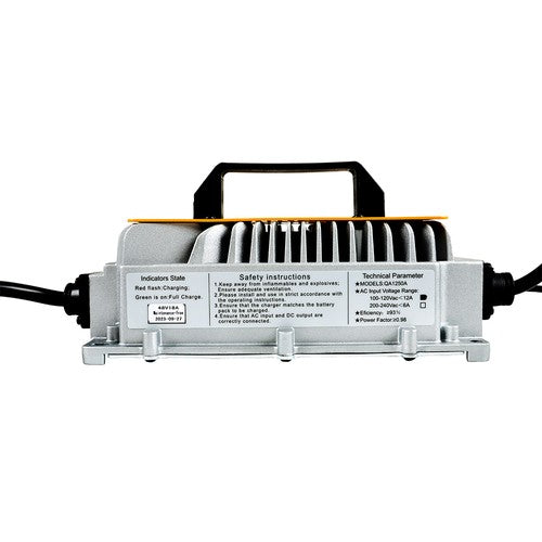 Solid Spare 48V 18A Charger With Triangular Plug Waterproof Fit For EZGO RXV &TXT Golf Cart