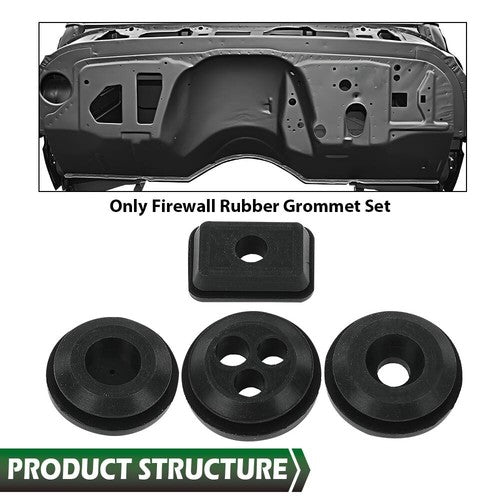 Solid Spare Fit For 67-72 Chevrolet GMC C/K Blazer Jimmy Firewall Rubber Grommet Kit