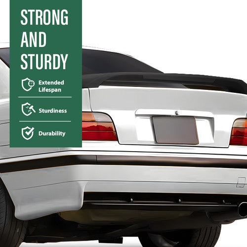 Solid Spare Gloss Black Rear Trunk Spoiler Wing LTW GT Style For 92-98 BMW 3 Series E36 M3