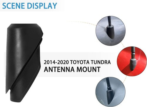 Antenna Bezel Base Mount Ornament Black For 14-2020 Toyota Tundra 86392-0C030