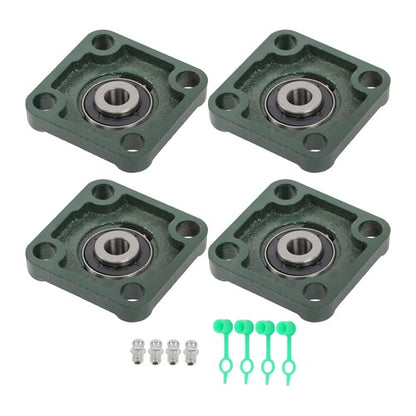 Solid Spare UCF201-8 1/2" Bore Pillow Block Flange Bearing 4 Bolt Solid Base (4PCS)