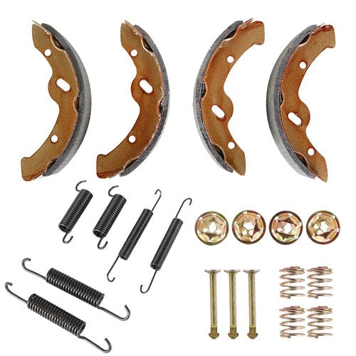 Solid Spare Golf Cart Brake Shoes& Spring Kit Fit For E-Z-GO TXT Medalist 1997-Up RXV 2008+