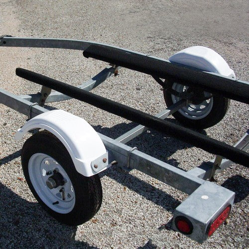 Solid Spare Set of 2 PWC/Jet Single Axle Trailer Fenders w/ Step for 8"-12" Tire Wheel