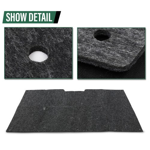 Solid Spare Fit For 1981-1987 Chevrolet GMC Pickup Truck Hood Insulation Pad With Clips