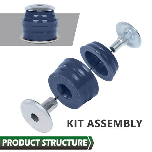 Solid Spare Fit For 08-16 Ford F-250 F-350 Super Duty Blue Body Cab Mount Kit KF04060BK