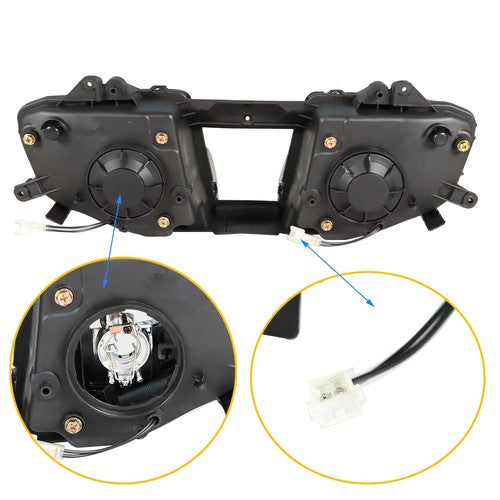 Solid Spare New Front Headlight Headlamp Fit For Yamaha 2006-2007 YZF R6 YZFR6
