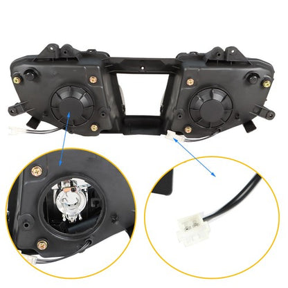 Solid Spare New Front Headlight Headlamp Fit For Yamaha 2006-2007 YZF R6 YZFR6