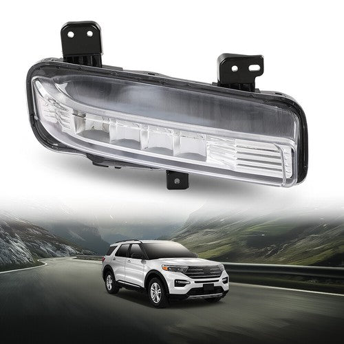Solid Spare Fit For 20-24 Ford Explorer Front Bumper LED Fog Light Driving Lamp Right Side