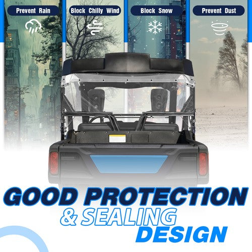 Solid Spare Clear Rear Windshield / Rear Window For 2014-Up 15 16 Honda Pioneer 700 UTV