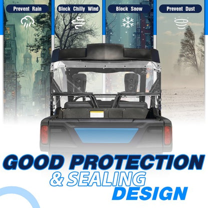 Solid Spare Clear Rear Windshield / Rear Window For 2014-Up 15 16 Honda Pioneer 700 UTV