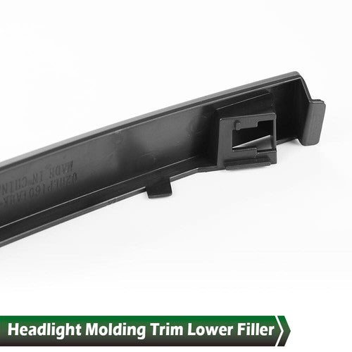 Solid Spare 2* Headlight Molding Trim Lower Filler Fit For Nissan 2004-15 Titan Armada QX56