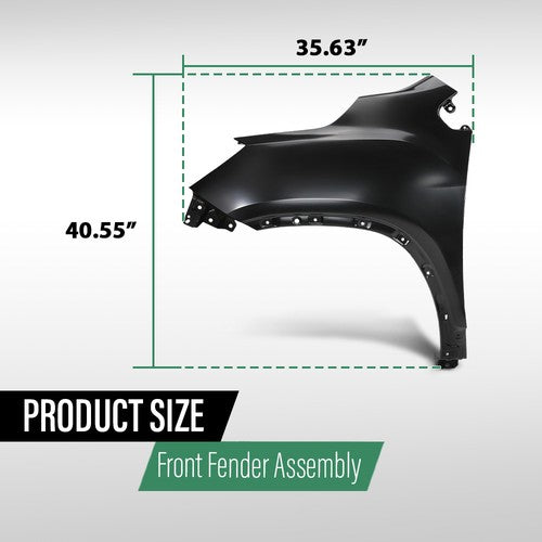 Solid Spare Fender Front Left Side Fit For 2017-2022 Chevrolet Trax GM1240403 42334473