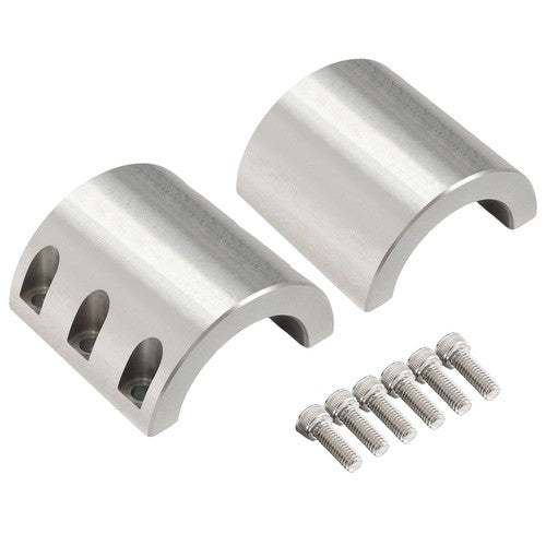 Solid Spare Steel 2" Inch OD Size Universal Roll Cage Mounts Split Collar Tube Clamps
