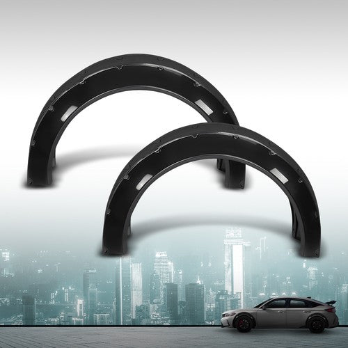 Solid Spare 4pcs Fender Flares Extra Wide Wheel Arch Body Kit Fit For Honda Civic Accord