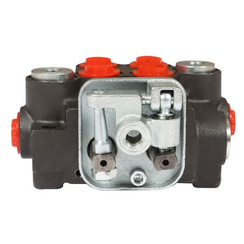 Solid Spare Hydraulic Control Valve 2 Spool 11GPM Double Acting 3600 PSI BSPP Port