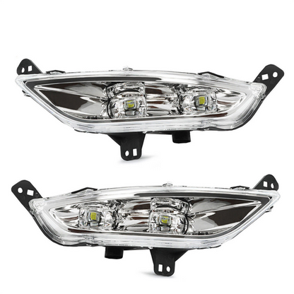 Solid Spare For 15-16 Chrysler 200 [Direct Replacement] Fog Light Bumper Lamp LED LH+RH Side