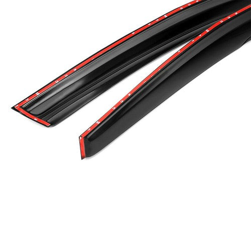 Solid Spare Window Visor Gear Fit For Honda Accord 2008-2012 4Door Sedan 3D Wavy 4PCS