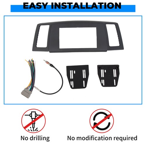 Solid Spare For Jeep Grand Cherokee 05 2006 2007 Navigation Radio Stereo Dash Bezel Vent Kit