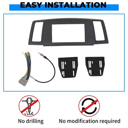 Solid Spare For Jeep Grand Cherokee 05 2006 2007 Navigation Radio Stereo Dash Bezel Vent Kit