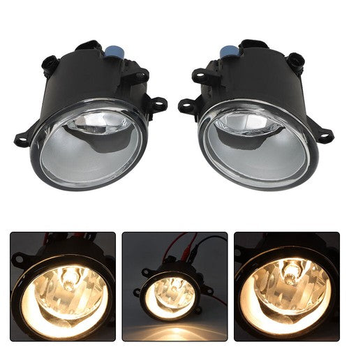 Solid Spare For Toyota Highlander 2018-2019 Front Bumper Fog Lights Pair LH&RH+Upper Grille