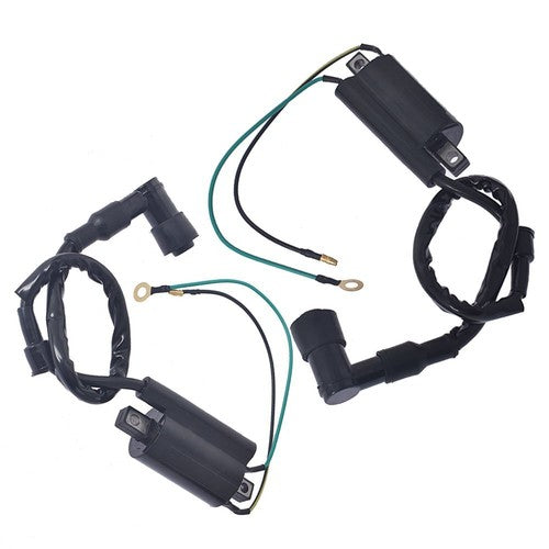 Solid Spare 2×Ignition Coil Set For Honda Motorcycle CB350 CL350 SL350 CJ360T CB360T USA