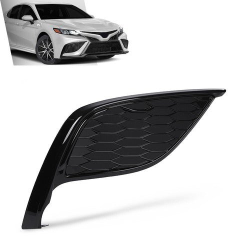 Solid Spare Fit For 21-24 Toyota Camry SE XSE Front Bumper Insert Fog Light Cover Right Side