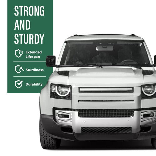Solid Spare Fit For 2020-2024 Land Rover Defender 90 110 130 Front Bumper Lower Grille Cover