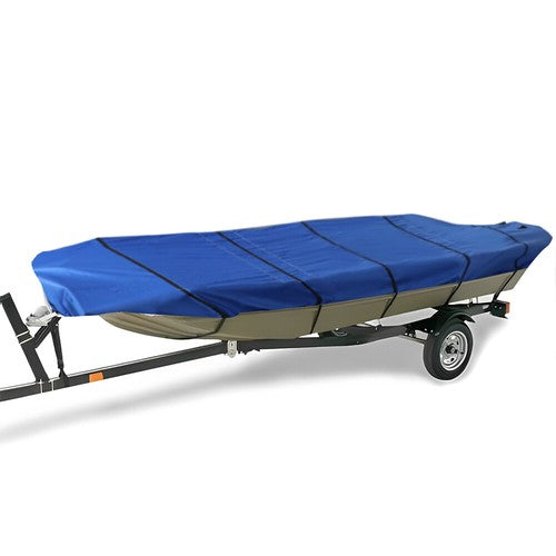 Solid Spare 12ft Boat Cover - Waterproof Heavy Duty Towing Jon Boat Cover Blue 600D New