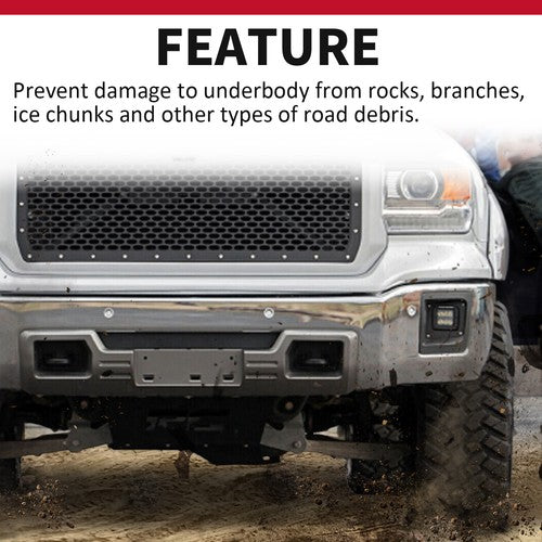 Solid Spare Front Bumper Skid Plate Valance Panel Mid Section For 2014-2015 GMC Sierra 1500