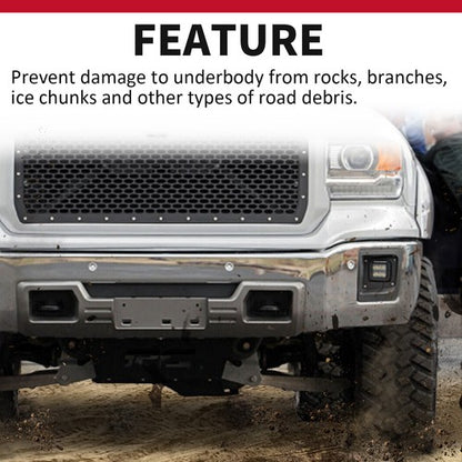 Solid Spare Front Bumper Skid Plate Valance Panel Mid Section For 2014-2015 GMC Sierra 1500