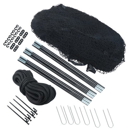 Solid Spare 22x12x8 FT Baseball and Softball Batting Cage Net and Frame Softball Hitting Net