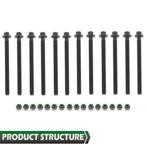Solid Spare Fit For 2011-2016 Chevy Cruze Sonic Buick Encorde Trax1.4L Head Gasket Bolts Set