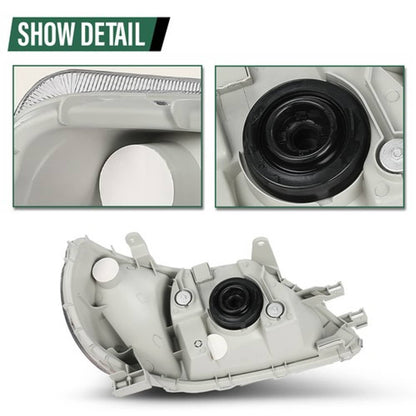 Solid Spare Headlights Assembly Set Fit For 2000 2001 2002 Toyota Echo Left and Right Side