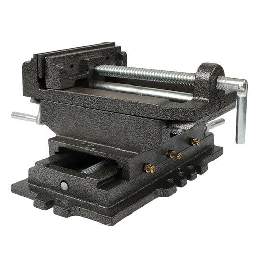 Solid Spare Machine Heavy Duty Cross Drill Press Vise Slide Metal Milling 6" 2 Way Clamp