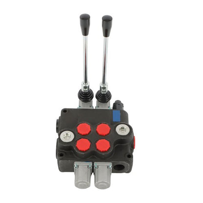 Solid Spare 2 Spool Hydraulic Directional Control Valve Open Center 32 GPM 3600 PSI NEW!