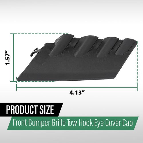 Solid Spare Front Bumper Tow Eye Hook Cover Cap Fit For 2023-2025 Toyota Corolla LE 1.8L