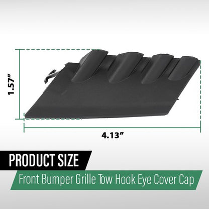 Solid Spare Front Bumper Tow Eye Hook Cover Cap Fit For 2023-2025 Toyota Corolla LE 1.8L