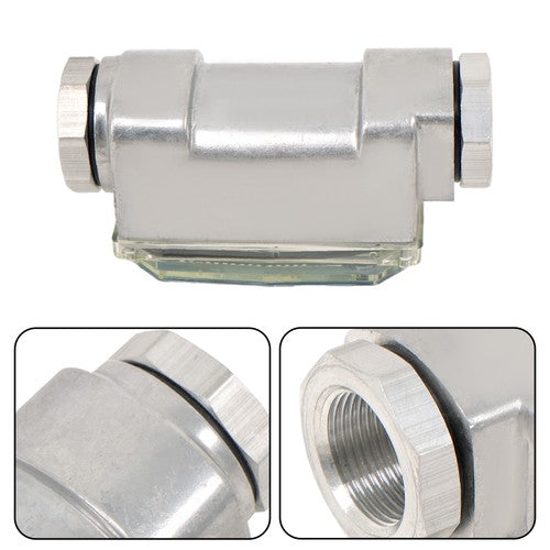Solid Spare 1in 2.6-26 GPM Blue Electronic Turbine Flow Meter With 3/4' Adapter