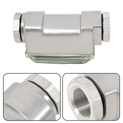 Solid Spare 1in 2.6-26 GPM Blue Electronic Turbine Flow Meter With 3/4' Adapter