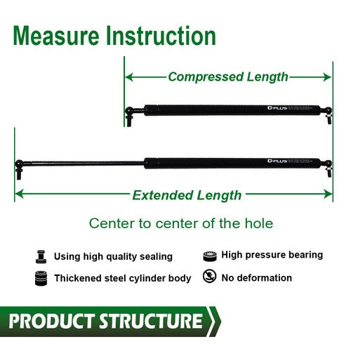 Solid Spare Fit For 02-06 GMC Chevrolet Rear Liftgates Lift Supports Shocks Struts