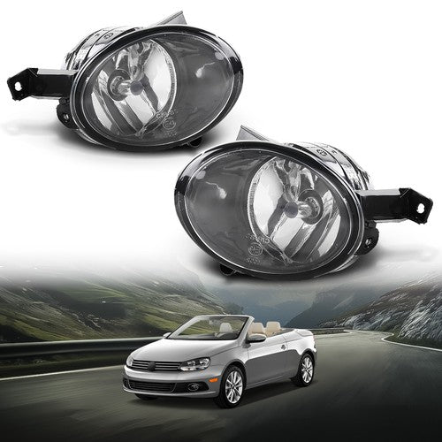 Solid Spare Fit For Volkswagen Golf Jetta Eos Beetle Front Bumper Fog Lights Driving Lamps