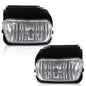 Solid Spare Clear Bumper Driving Fog Lights+Bulbs Fit For 03-06 Silverado 1500/2500/3500